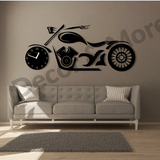 MOTORBIKE Theme Clock